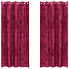 vidaXL Cortinas de Veludo 2 pcs vermelho tinto 225 x 140 cm Veludo