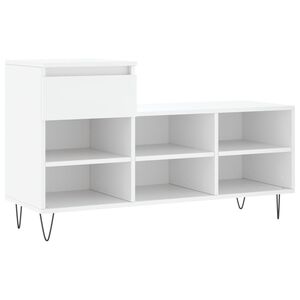vidaXL Sapateira 102x36x60 cm derivados de madeira branco