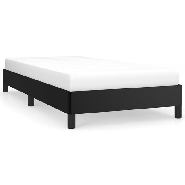 vidaXL Estrutura de cama 80x200 cm couro artificial preto