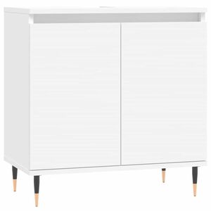 vidaXL Arm&aacute;rio de casa de banho 58x33x60 cm derivados madeira branco