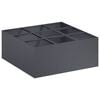 vidaXL Vaso de Jardim Antracite 100 x 100 x 20 cm A&ccedil;o laminado a frio