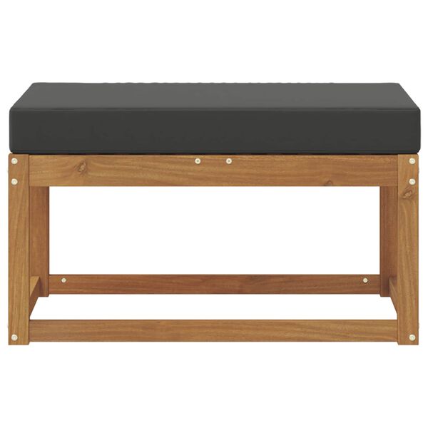 vidaXL Bancada de P&aacute;tio ao Ar Livre Natural 79 x 43 x 37 cm