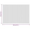 vidaXL Tapete retangular 70x100 cm bambu castanho