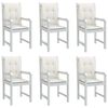 vidaXL Almofad&otilde;es lombares p/ cadeiras 6pcs 100x50x4cm mesclado tecido