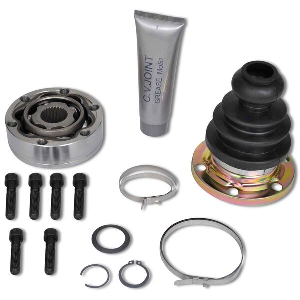 vidaXL Conjunto de Eixos Preto Metal