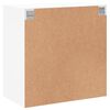 vidaXL Armário de parede c/ portas de vidro 68x37x68,5 cm branco