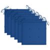 vidaXL Cadeiras exterior dobráveis c/ almofadões 6 pcs acácia maciça