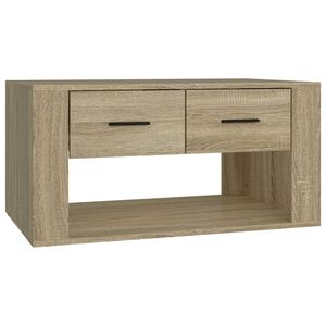 vidaXL Mesa de centro 80x50x40 cm derivados madeira carvalho sonoma