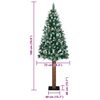 vidaXL &Aacute;rvore de Natal Slim com 300 LEDs com suporte Verde 180 cm