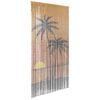vidaXL Cortina de Porta contra Insetos Estampa de Palmeira 100x220 cm