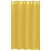 vidaXL Cortinas de voile com ilhós 2 pcs amarelo