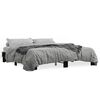 vidaXL Estrutura de cama 200x200 cm derivados de madeira/metal preto