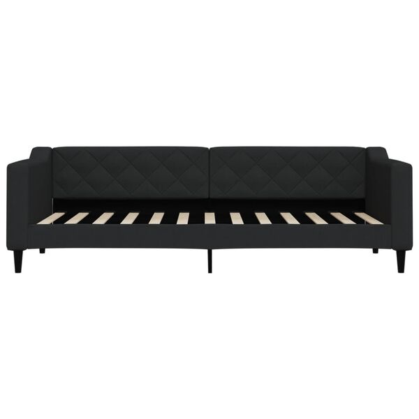 vidaXL Sof&aacute;-cama 80x200 cm tecido preto