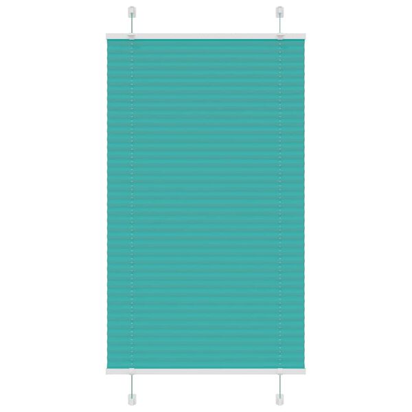 vidaXL Gasolina verde Plissada Cega 70x150 cm Largura Tecido 69,4 cm
