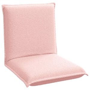vidaXL Cadeira de ch&atilde;o ajust&aacute;vel Rosa Tecido de Ovelha