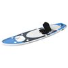 vidaXL Conjunto prancha de paddle SUP insuflável 360x81x10 cm azul mar