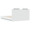 vidaXL Estrutura cama c/ cabeceira 120x200 cm derivados madeira branco