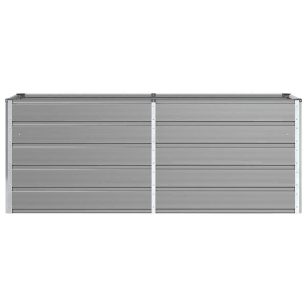 vidaXL Floreira Cinzento-claro 480 x 50 x 45 cm A&ccedil;o Galvanizado