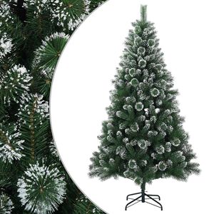 vidaXL &Aacute;rvore de Natal Artificial 120 cm PVC e Metal Verde