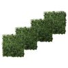 Emerald Tapete de buxo/relva artificial 4 pcs verde 50x50 cm 417980