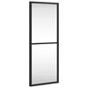 vidaXL Espelho de parede retangular 20x50 cm ferro preto