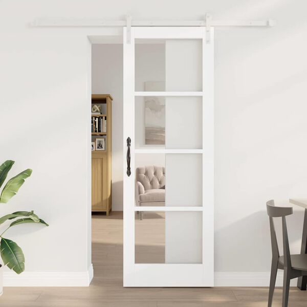 vidaXL Porta Deslizante ORKDAL Branco 73,5 x 211 cm