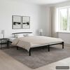 vidaXL Estrutura de cama 180x200 cm metal preto