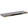 vidaXL Prateleiras parede suspensas 2 pcs 80x23,5x3,8cm MDF cinzento