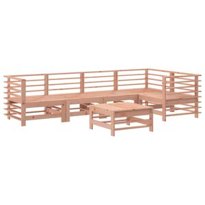 vidaXL 6 pcs conjunto lounge de jardim madeira de douglas maci&ccedil;a