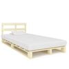 vidaXL Estrutura de cama em paletes pinho maci&ccedil;o 120x200 cm
