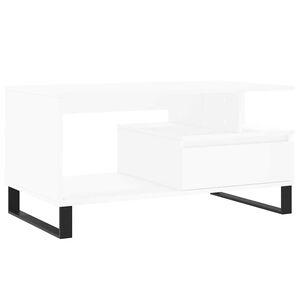 vidaXL Mesa de centro 90x49x45 cm derivados de madeira branco