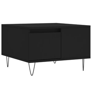 vidaXL Mesa de centro 55x55x36,5 cm derivados de madeira preto