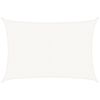 vidaXL Para-sol estilo vela 160 g/m&sup2; 3x4,5 m PEAD branco