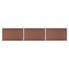 vidaXL Painel de veda&ccedil;&atilde;o para jardim 526x106 cm WPC castanho