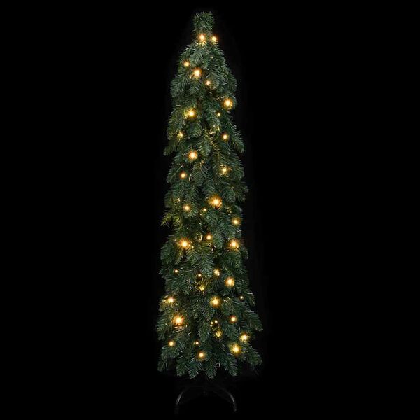 vidaXL &Aacute;rvore de Natal artificial pr&eacute;-iluminada + 60 luzes LED 120 cm