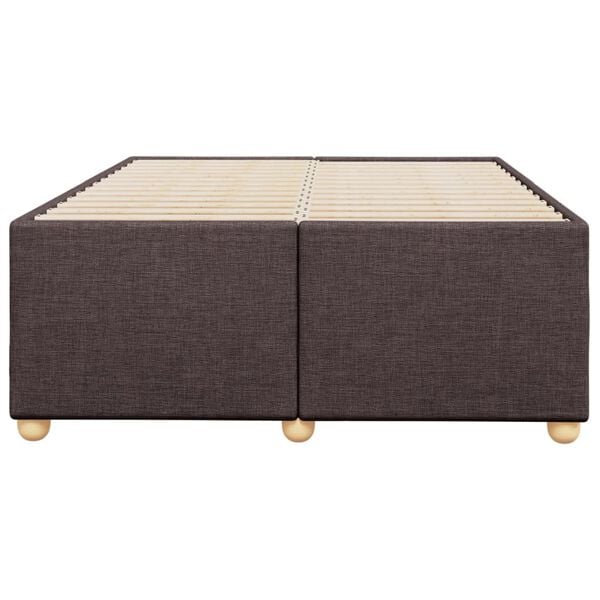 vidaXL Estrutura de cama sem colch&atilde;o 120x190cm castanho escuro