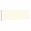 vidaXL Toldo lateral retr&aacute;til de p&aacute;tio 180x614 cm cor creme