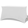 vidaXL Capa extens&iacute;vel para mesa 2 pcs 243x76x74 cm branco