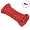 vidaXL Corda de barco 4 mm 25 m polipropileno vermelho