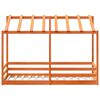 vidaXL Cama infantil c/ telhado 90x190 cm pinho maciço castanho-mel
