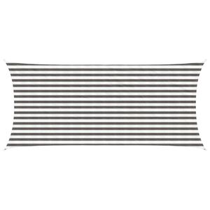 vidaXL Vela de Sombra Cinza Claro e Branco 2 x 4 m HDPE