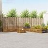 vidaXL Conjunto de Sof&aacute;s para Exterior 9 pcs Natural