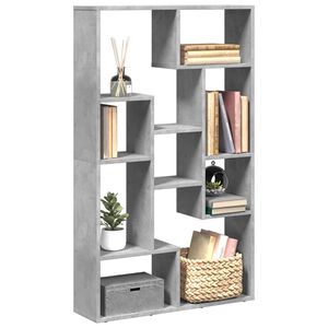 vidaXL Estante 72x20x120,5 cm derivados de madeira cinzento cimento