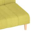 vidaXL Sof&aacute;-cama de 2 lugares tecido verde