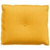 vidaXL Travesseiro para Costas Amarelo Claro 60 x 50 cm