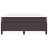 vidaXL Cama Box com colch&atilde;o Marrom Escuro 140 x 190 cm tecido