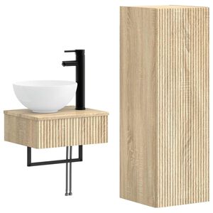 vidaXL Conjunto de M&oacute;veis para Banheiro 2 unid. Carvalho Sonoma