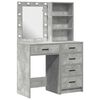vidaXL Mesa de vestir 2 pcs Cinzeto 50 x 41 x 135 cm