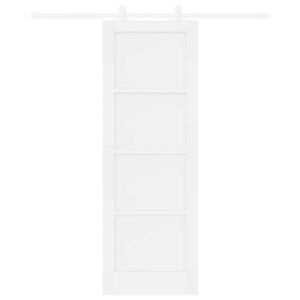 vidaXL Porta Deslizante Branco 73,5 x 211 cm