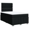 vidaXL Cama boxspring com colch&atilde;o 120x190 cm tecido preto